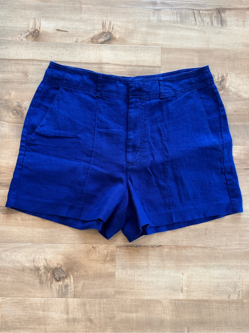 Madewell Blue Linen Shorts